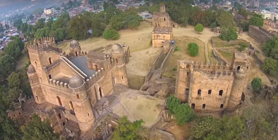 Gonder Fasiledes aerial view